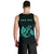 Hawaii Kakau Polynesian Anchor Personalized Men's Tank Top - Turquoise - Polynesian Pride