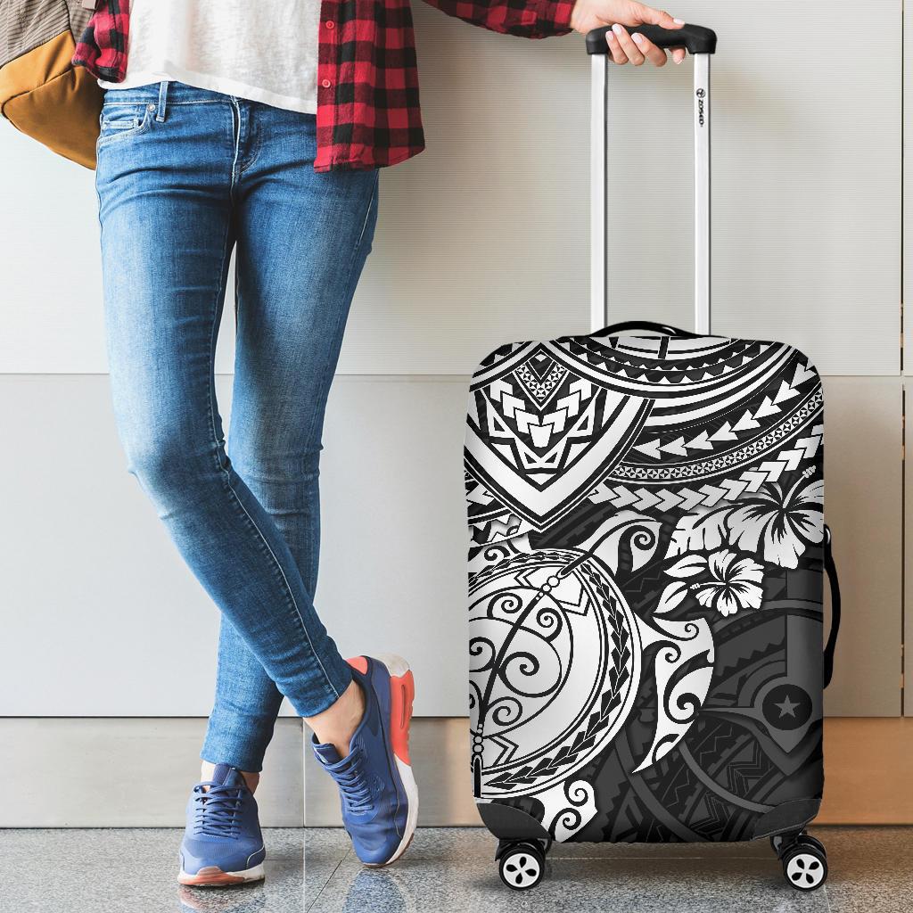 Yap Polynesian Luggage Covers - White Turtle White - Polynesian Pride