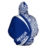 American Samoa Turtle Polynesian Zip up Hoodie Circle Style 07 - Polynesian Pride