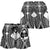 Guam Polynesian Women's Shorts - Guam White Seal with Polynesian Tattoo Ver 01 - Polynesian Pride