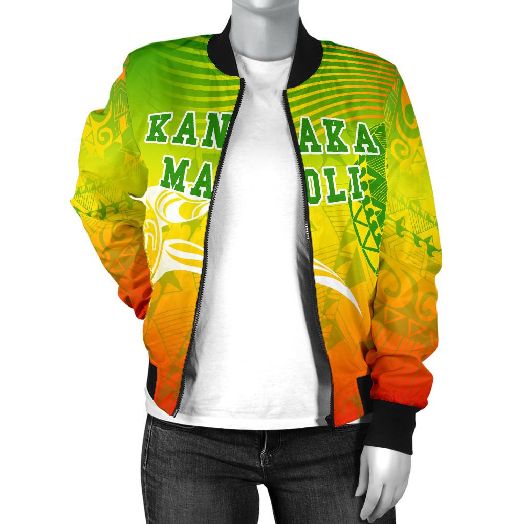 Kanaka Maoli Polynesian Women's Bomber Jacket - Turtle Style - Polynesian Pride