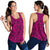 Polynesian Kakau Turtle Pink Women's Racerback Tank Top - Polynesian Pride
