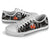 Tonga Polynesian Low Top Shoes - White Plumeria - Polynesian Pride