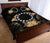 Cook Islands Polynesian Quilt Bed Set Hibiscus Gold - Polynesian Pride