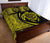 Hawaii Turtle Map Polynesian Quilt Bed Set - Yellow - Circle Style - Polynesian Pride