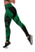 Hawaii Turtle Polynesian Green Leggings - Diamond Style - Polynesian Pride