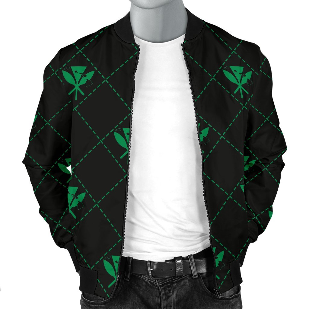 Kanaka Maoli Men's Bomber Jacket Regal AH - Polynesian Pride