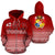 Tonga Zipper Hoodie Tonga 676 Phone Code Flag Coat of Arms Unisex Red - Polynesian Pride
