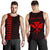 Hawaii Kakau Polynesian Kanaka Map Personalized Men's Tank Top - Red Red - Polynesian Pride