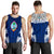 Guam Polynesian Men's Tank Top - Pattern With Seal Blue Version Blue - Polynesian Pride
