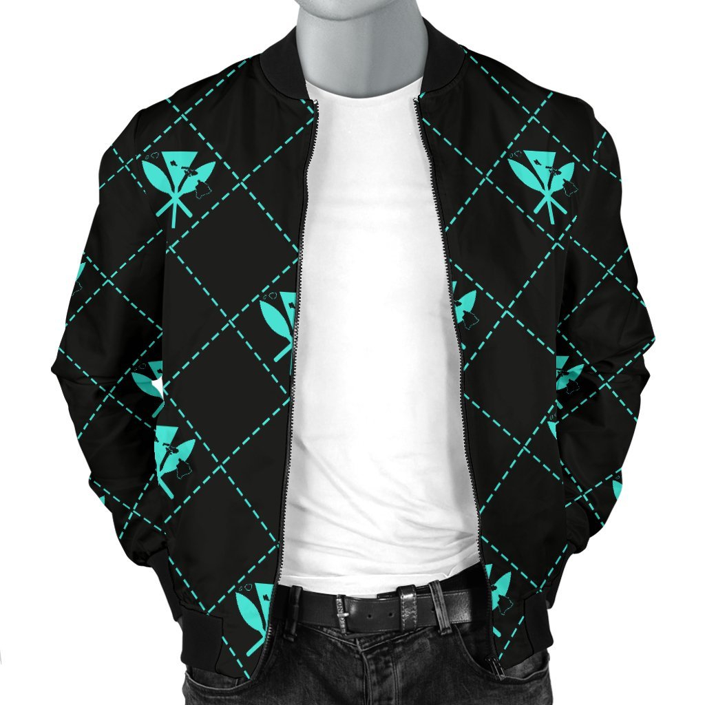 Kanaka Maoli Men's Bomber Jacket Regal AH - Polynesian Pride