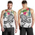 Guam Polynesian Men's Tank Top - Summer Plumeria (White) - Polynesian Pride