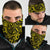 Polynesian Plumeria Tattoo Yellow Unisex Bandana - Polynesian Pride