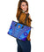 Fiji Drua Large Leather Tote Tapa - Polynesian Pride