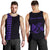 Hawaii Kakau Polynesian Anchor Personalized Men's Tank Top - Purple Purple - Polynesian Pride