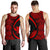 Kanaka Hawaii Map Red Polynesian Men's Tank Top - Circle Style Red - Polynesian Pride