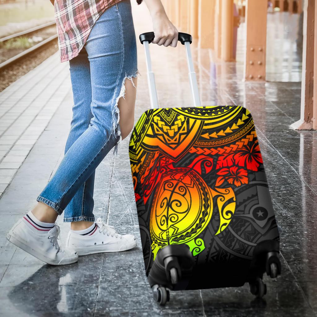 Yap Polynesian Luggage Covers - Reggae Turtle - Polynesian Pride