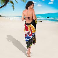 Tahiti Sarong - Custom Personalised Seal Spiral Polynesian Patterns - Polynesian Pride