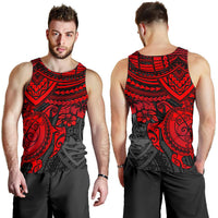 Guam Polynesian Men's Tank - Red Turtle - Polynesian Pride
