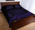 Hawaii Turtle Map Hibiscus Quilt Bed Set - Purple - Polynesian Pride