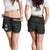 Guam Personalised Women's Short - Guam Seal With Polynesian Tattoo Style (Black) - Polynesian Pride