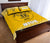 Niue Quilt Bed Set - Niue Coat Of Arms Polynesian Tattoo Fog Yellow Style - Polynesian Pride