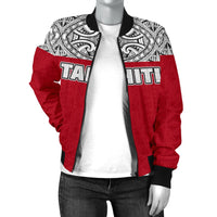 Tahiti Women's Bomber Jacket - Polynesian Design - Polynesian Pride