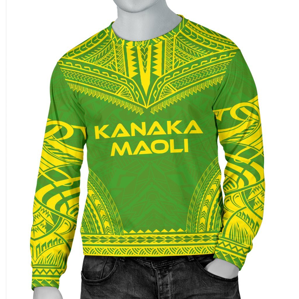 Kanaka Maoli Sweater - Polynesian Chief Flag Version - Polynesian Pride