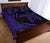 Hawaiian Polynesian Turtle Quilt Bed Set - Circle Style Purple - Polynesian Pride
