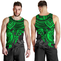 Pohnpei Polynesian Tank Top (Men) - Polynesian Green Turtle - Polynesian Pride