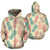 Polynesian Zip up Hoodie Pineapple Pattern A0 Unisex Beige - Polynesian Pride