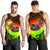 American Samoa Men's Tank Top - Polynesian Hook And Hibiscus (Reggae) - Polynesian Pride