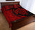 Hawaii Turtle Map Polynesian Quilt Bed Set - Red - Circle Style - Polynesian Pride