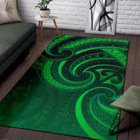 New Zealand Maori Mangopare Area Rug Polynesian - Green - Polynesian Pride
