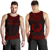 Pohnpei Men's Tank Top - Polynesian Chief Red Version - Polynesian Pride