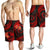 Tonga Polynesian Men Shorts - Red Plumeria - Polynesian Pride