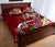 FSM Quilt Bed Set - Turtle Plumeria (Red) - Polynesian Pride