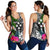 Kosrae Women Racerback Tank - Turtle Plumeria Banana Leaf - Polynesian Pride