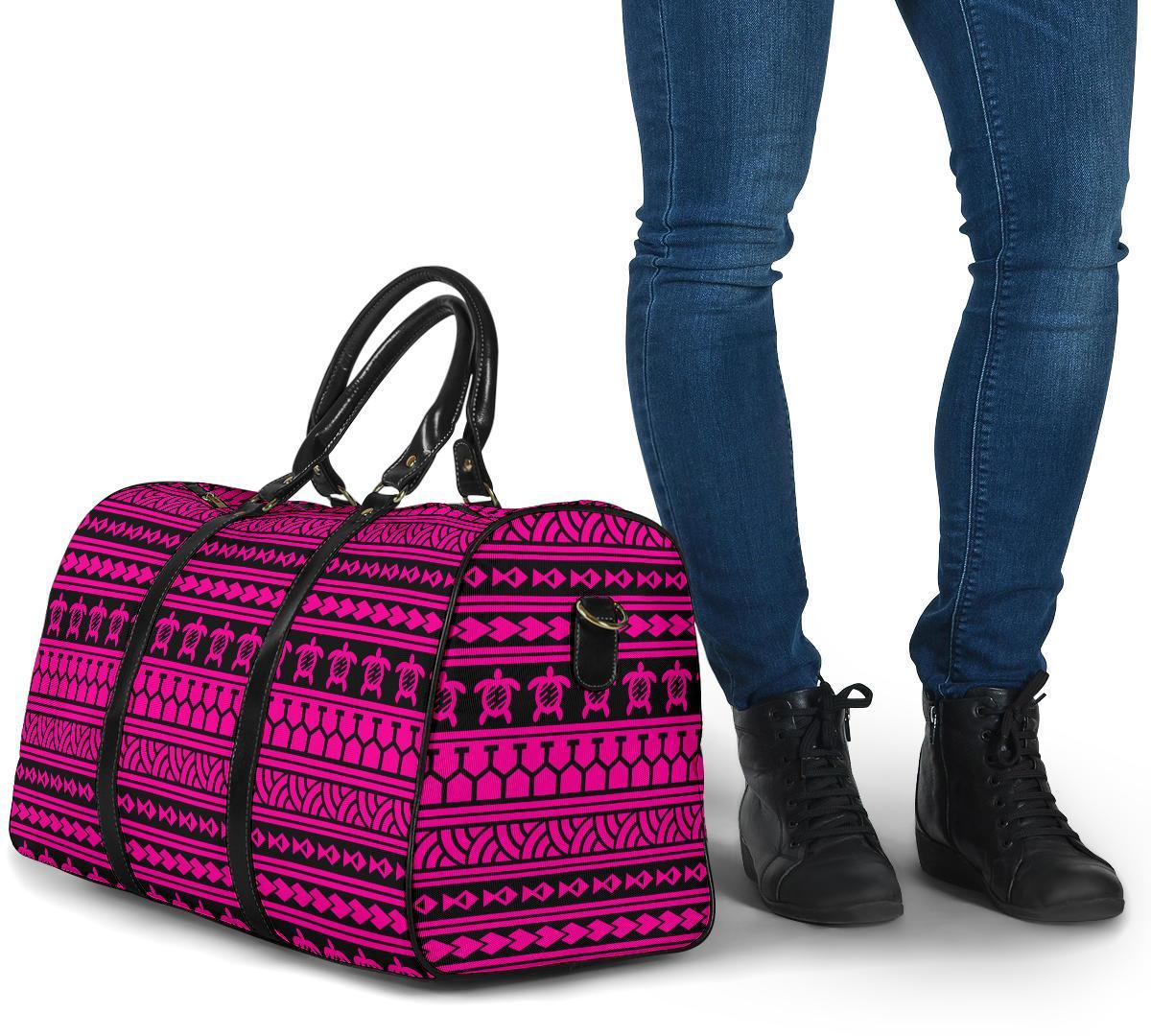 Polynesian Tattoo Tribal Pink Hawaii Travel Bag - Polynesian Pride