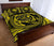 Hawaiian Kanaka Honu Hibiscus Tornando Yellow Polynesian Quilt Bed Set - Polynesian Pride