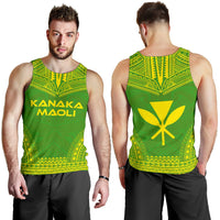 Kanaka Maoli Men's Tank Top - Polynesian Chief Flag Version - Polynesian Pride