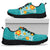 Hawaii Polynesian Hibiscus Sneakers - JVT Style - Cyan - Polynesian Pride