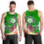 Hawaii Polynesian Men's Tank Top - Hawaii Seal With Turtle Plumeria (Green) Green - Polynesian Pride