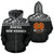 Papua New Guinea All Over Zip up Hoodie Polynesian Black Version Unisex White - Polynesian Pride