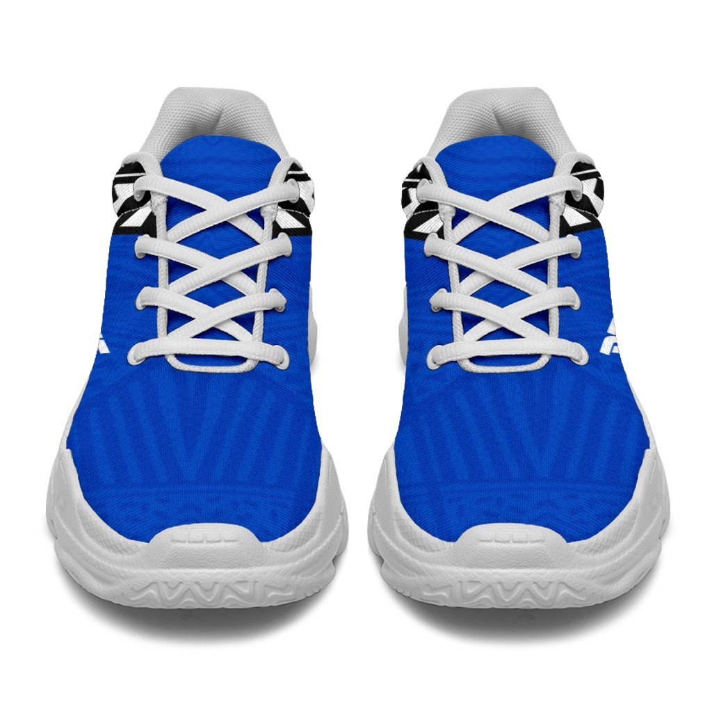 Pohnpei Flag Chunky Sneakers Micronesian Pattern - Polynesian Pride