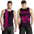 Hawaii Kakau Polynesian Anchor Men's Tank Top - Pink Pink - Polynesian Pride