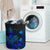 Papua New Guinea Laundry Basket - Polynesian Turtle Hibiscus Blue - Polynesian Pride
