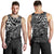 Guam Polynesian Tank Top (Men) - White Turtle Flowing - Polynesian Pride