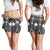 Samoa Polynesian Women's Shorts - Samoa White Seal with Polynesian Tattoo - Polynesian Pride