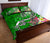 Guam Custom Personalised Quilt Bed Set - Turtle Plumeria (Green) - Polynesian Pride